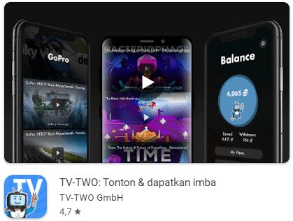 TV-TWO hasilkan uang dibayar lewat paypal