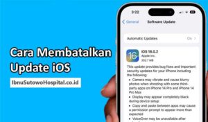 cara membatalkan update ios