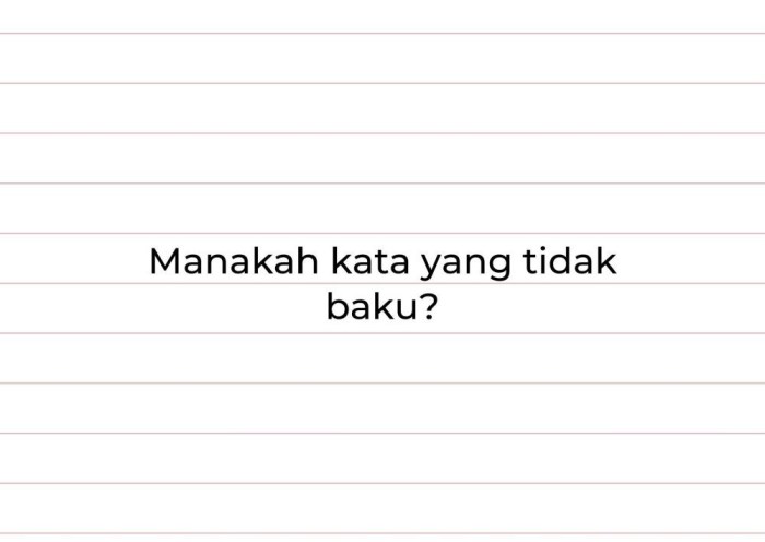 Puzzle Kata-Kata: Mana yang Tidak Cocok?