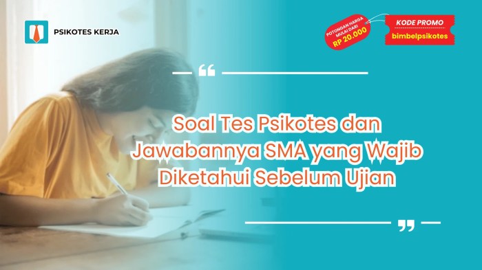 Psikotes tes soal kerja matematika pemikiran