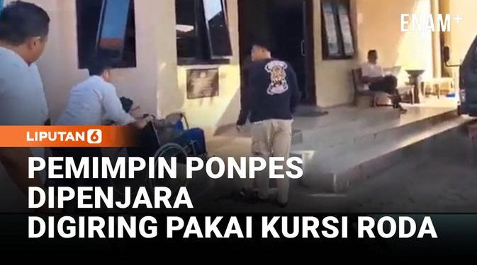 Pelecehan Santriwati di Jepara, Pimpinan Ponpes Digiring ke Penjara dengan Kursi Roda