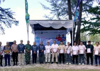 Dinas Lingkungan Hidup Tanam Ratusan Pohon untuk Cegah Abrasi di Belitung Timur