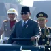 Prabowo Memimpin Upacara HUT ke-80 Bhayangkara di Cikeas