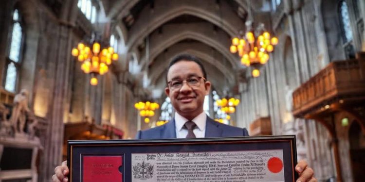 Anies Baswedan Dapat Penghargaan Kebebasan Kota London