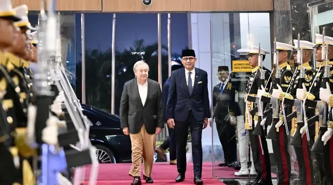 Sekjen PBB Tiba di Indonesia untuk Bertemu Presiden Prabowo