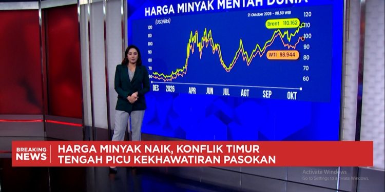 Serangan Houthi Memanas Harga Minyak Brent Capai USD 110 per barel